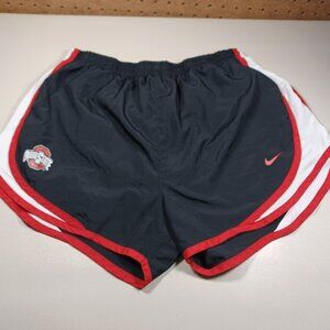 Nike womens Ohio State Buckeyes lined running shorts M